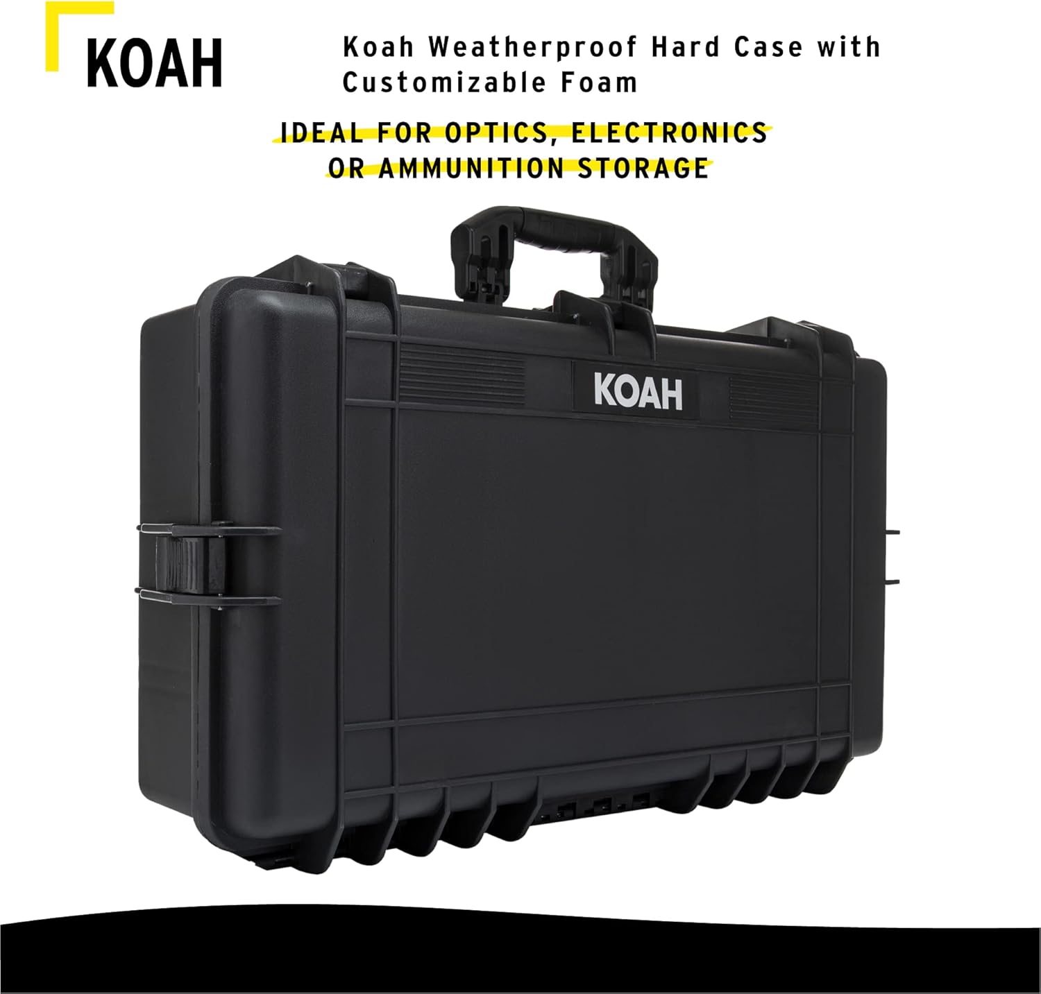 Koah Weatherproof Hard Case with Customizable Foam (28.3
