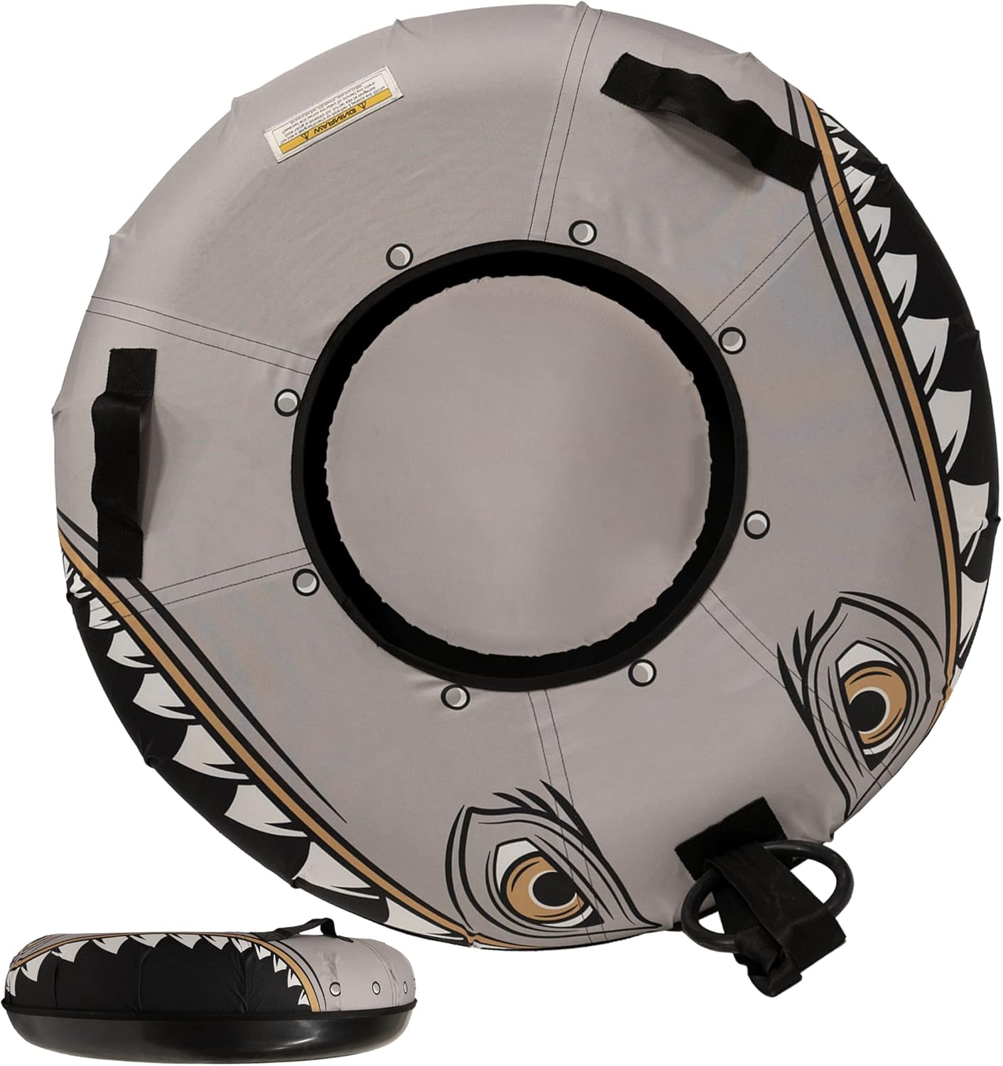 SNOWI™ - The Snow Tube Snow Monster- Heavy Duty Snow Sleds | Hard Plastic Bottom, High Speed Tubes, Inflatable Snow Sled for Adults & Kids