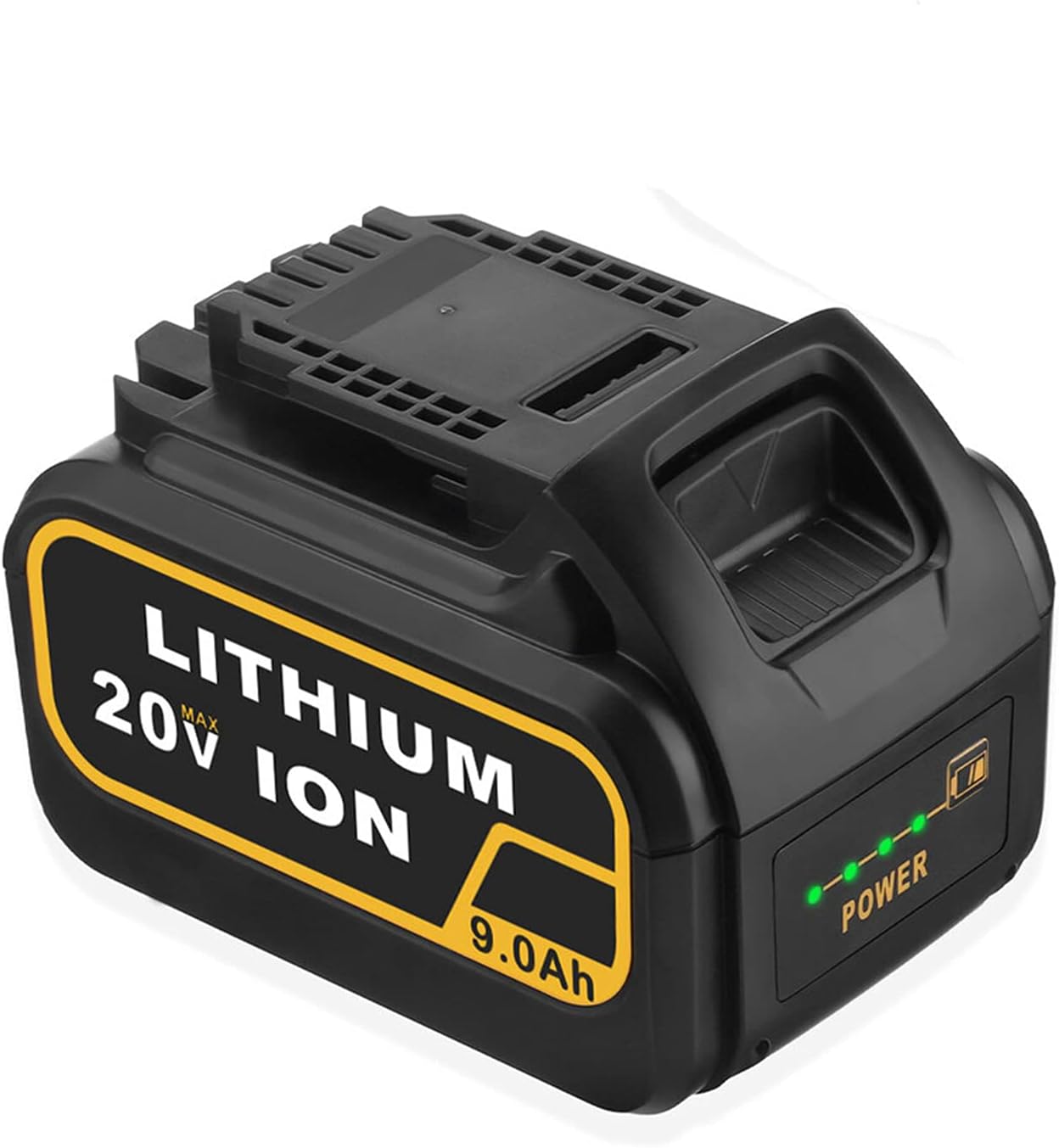 Powerextra 20V 9.0Ah Replacement Battery Compatible with Dewalt 20V60V Cordless Power Tools DCB180 DCB200 DCB204-2 DCB205-2 DCB206 DCD/DCF/DCG Series Pack of 2