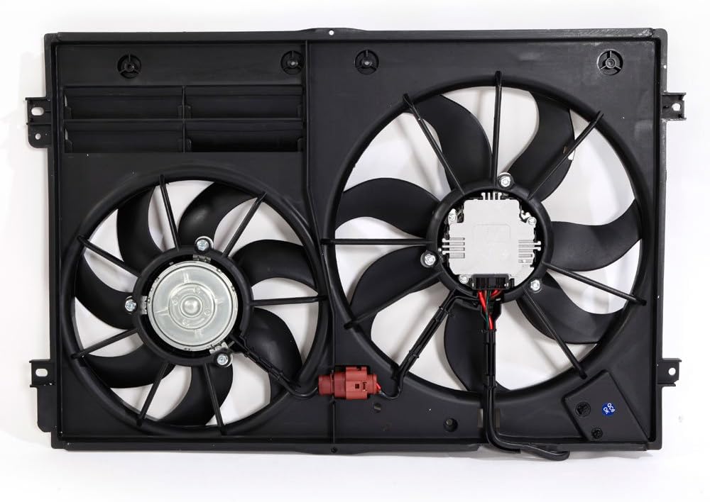 Parts-Diyer Radiator Cooling Fan Assembly Replacement for Audi Volkswagen, VW3117106 1K0959455ES