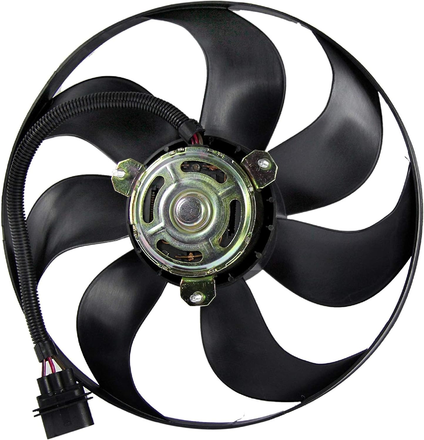 BOXI Left Driver Side Radiator Cooling Fan Replacement for 1998 1999 2000 2001 2002 2003 2004 2005 2006 Volkswagen Beetle (Replaces 6X0959455C 6X0 959 455 C) Pack of 2