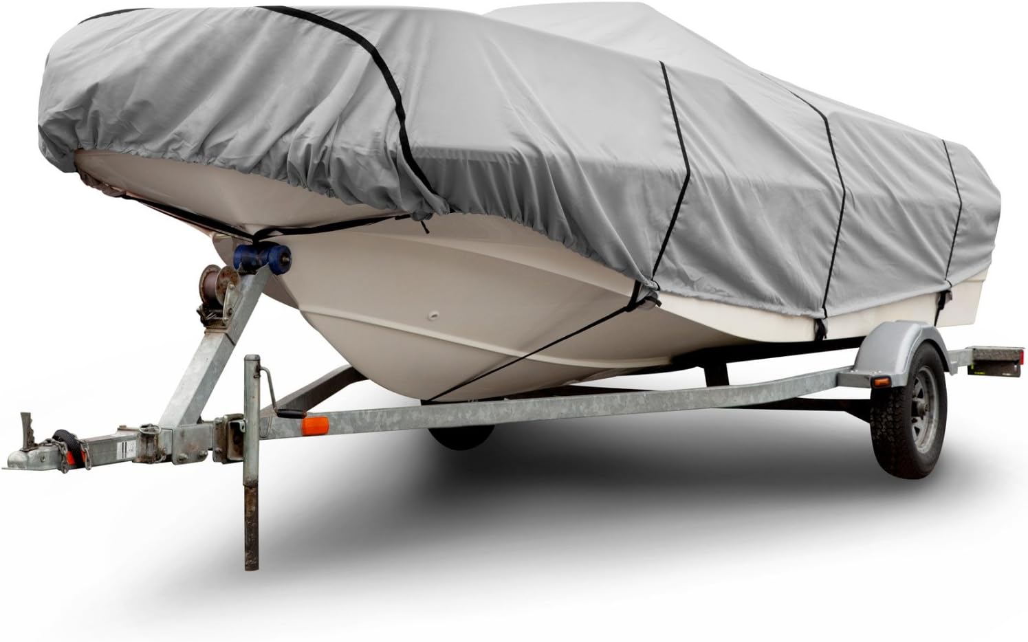 Budge B-300-X5 300 Denier V-Hull Runabout Boat Cover Gray 18'-20' Long (Beam Width Up to 102