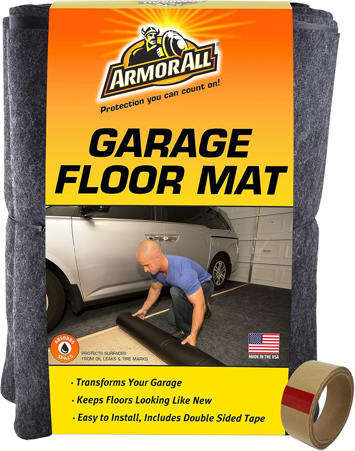 Armor All Original XL Garage Floor Mat, (22' x 8'10