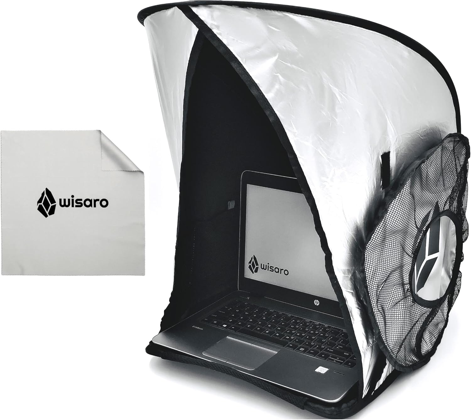 WISARO Laptop Sun Shade – Work from Anywhere, Anti-Glare, Lightweight, Fits up to 17