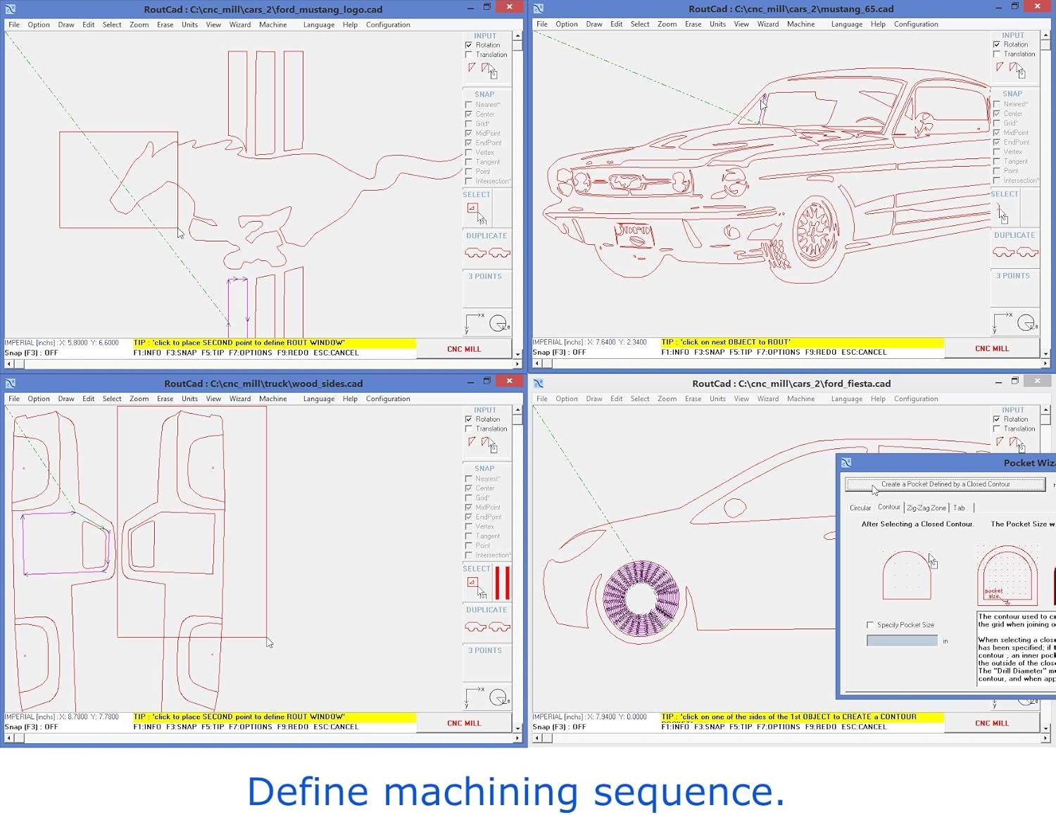 CAD CAM CNC Mill Software for GRBL, CNC 3018, Arduino CNC Shield, A4988 Driver. Design your part, generate the g-code, and run your CNC with a fully integrated Software that includes tutorial videos. Pack of 2