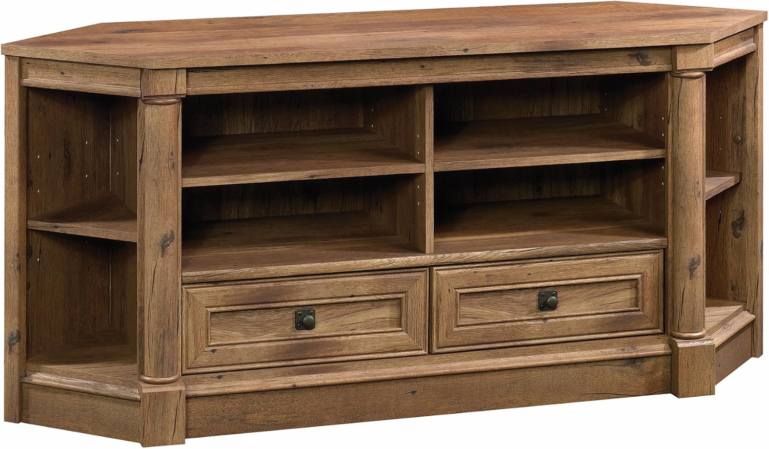 Sauder Palladia Corner Entertainment Credenza, For TVs up to 60
