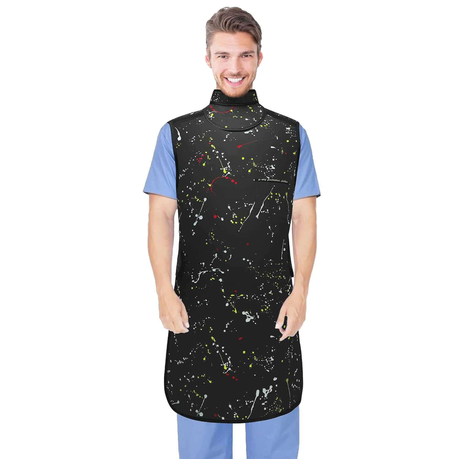 LVCHEN Lead Apron 0.5mm pb Xray with Thyroid Shield Collar Dental Lab Apron Lead Protection Lightweight Dentist x-ray Shield Adult