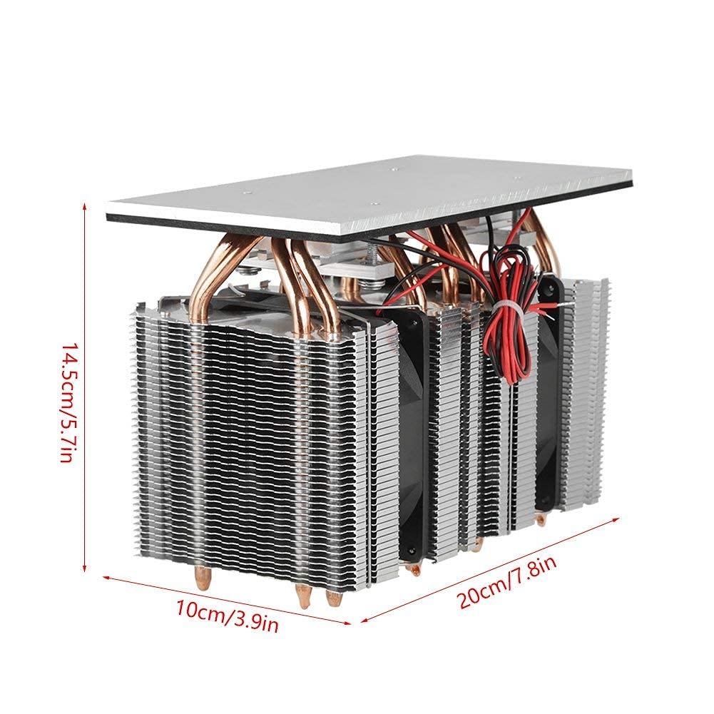 FTVOGUE 12V 240W 2 * 12710 Electronic Semiconductor DIY Refrigerator Cooler Cooling System Kit