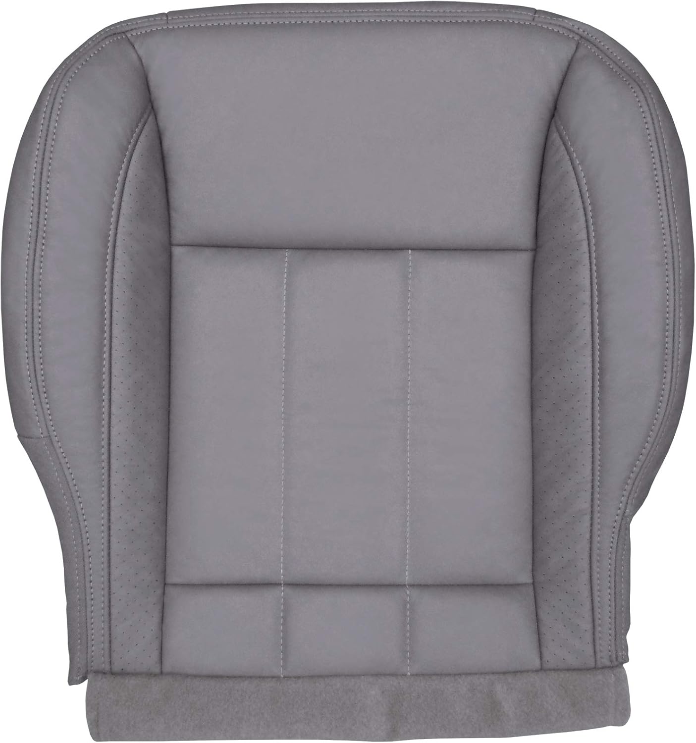 The Seat Shop Passenger Bottom Perforated Leather Seat Cover (P2 Without Flap) - Khaki Tan Leather (Compatible with 2006 - 2008 Dodge Ram Laramie and 2009 Laramie 2500/3500 only)