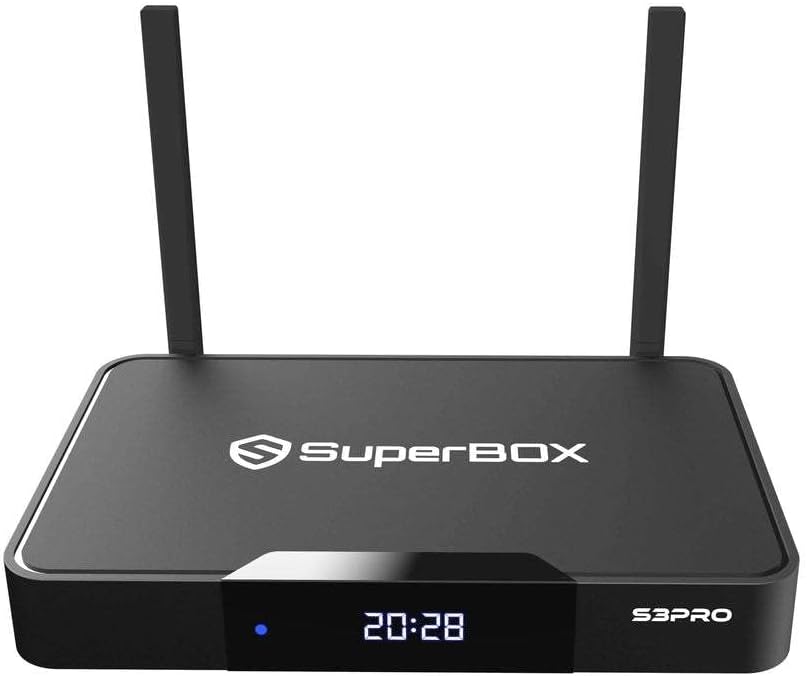 2022 Newest SuperBOX S3 Pro with New Voice Activated Remote and Powerful 2GB RAM+32GB
