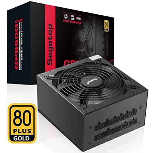 Rated 850W gp950g Full Mode Power Supply (Gold Certified Full Module Dual CPU Power Supply, Wide 5-Year Warranty Desktop Computer Chassis Power Supply)