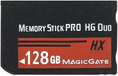 JUZHUOOriginal 128GB High Speed Memory Stick Pro-HG Duo PSP Accessories/Camera Memory Card Pack of 2