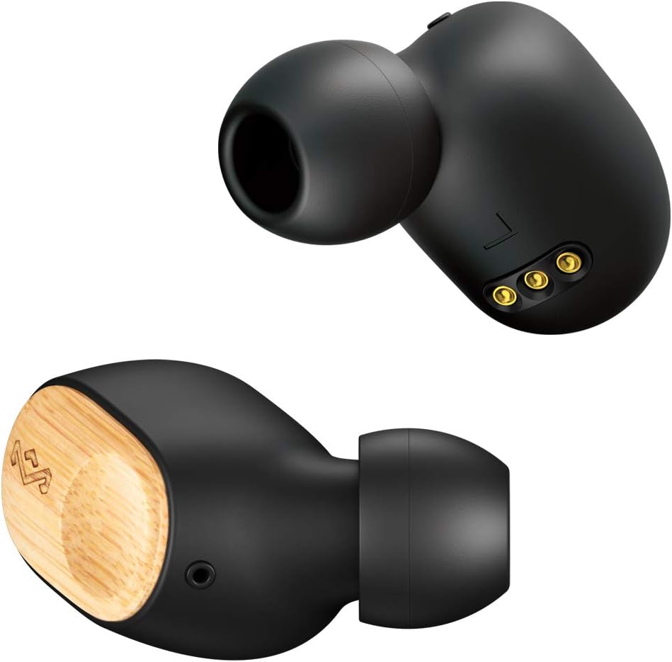 House of Marley Liberate Air: True Wireless Earbuds with Microphone, Bluetooth Connectivity, 32 Hours Total Playtime, and Sustainable Materials