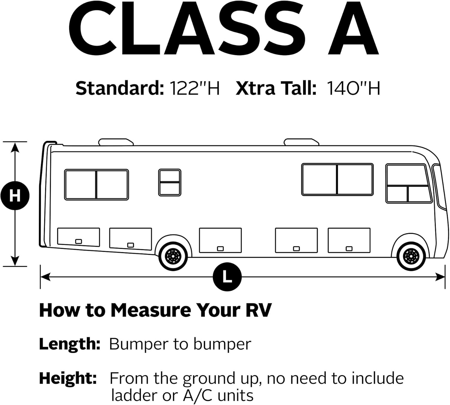 Classic Accessories Over Drive PolyPRO3 Deluxe Class A RV Cover, Fits 30' - 33' RVs (80-336-183101-RT)