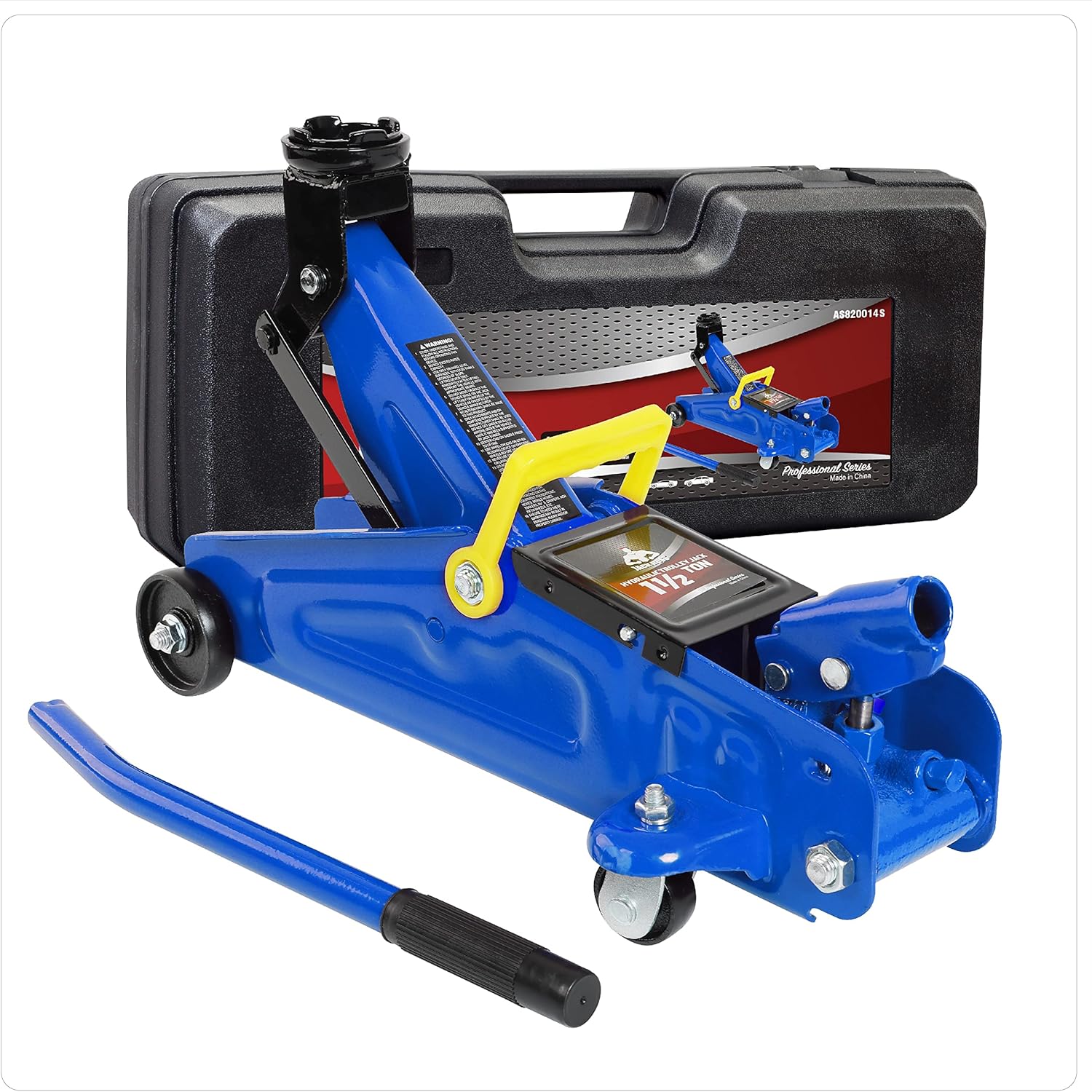 Jack Boss Hydraulic Floor Jack 1.5 Ton 3,300Lbs Heavy Duty Car Lift Portable Trolley Jack 360 Degree for Cars Automotive Sedans Pack of 2