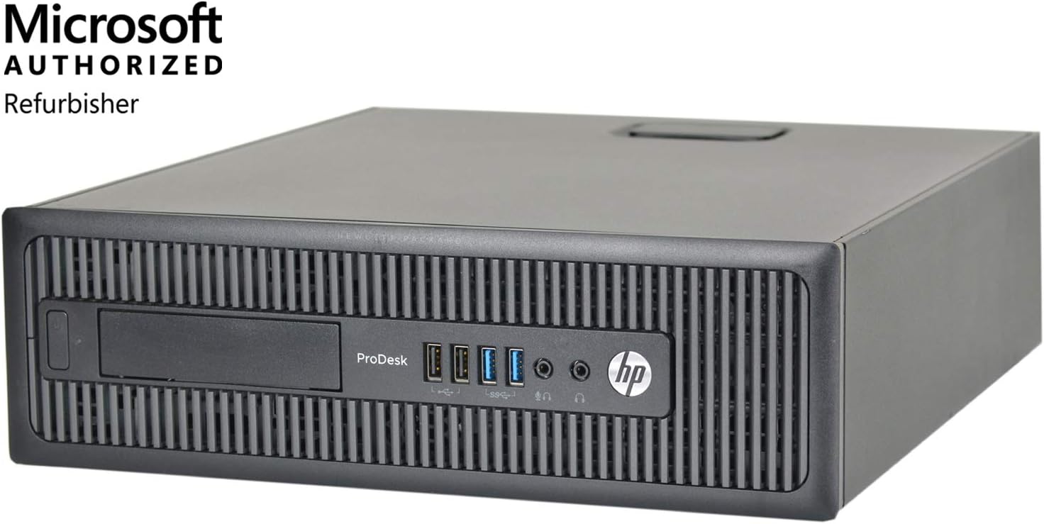 HP 600 G1 SFF, Core i5-4570 3.2GHz, 8GB RAM, 500GB Hard Drive, NO ODD, Windows 10 Pro 64bit (RENEWED)
