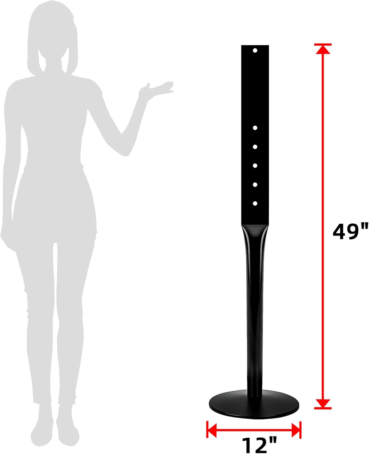 INNOVSIGN Heavy Duty Sign Base Cast Iron Sign Post with 12