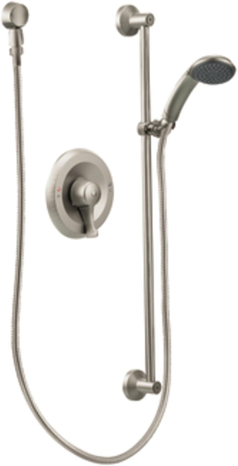 Moen T8346CBN Commercial M-Dura Posi-Temp Hand Shower Trim 2.5-gpm Valve Required, Classic Brushed Nickel