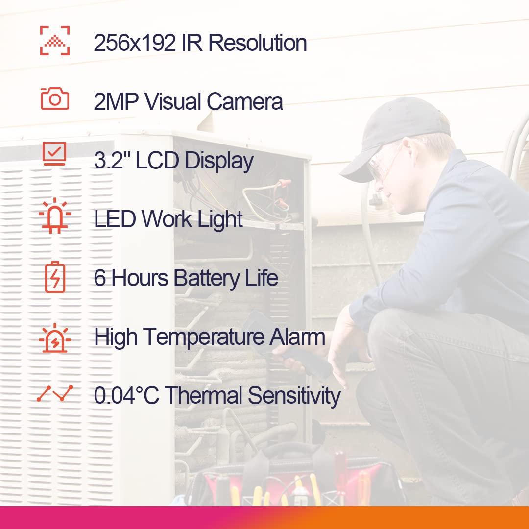 HIKMICRO B10 256 x 192 IR Resolution Thermal Imaging Camera with 2MP Visual Camera, Full Screen Measurement, 25 Hz Refresh Rate Thermal Camera with 3.2