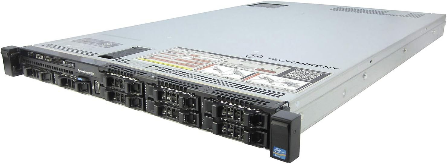 TechMikeNY Server 2X E5-2670 2.60Ghz 16-Core 64GB H310 PowerEdge R620 (Renewed)