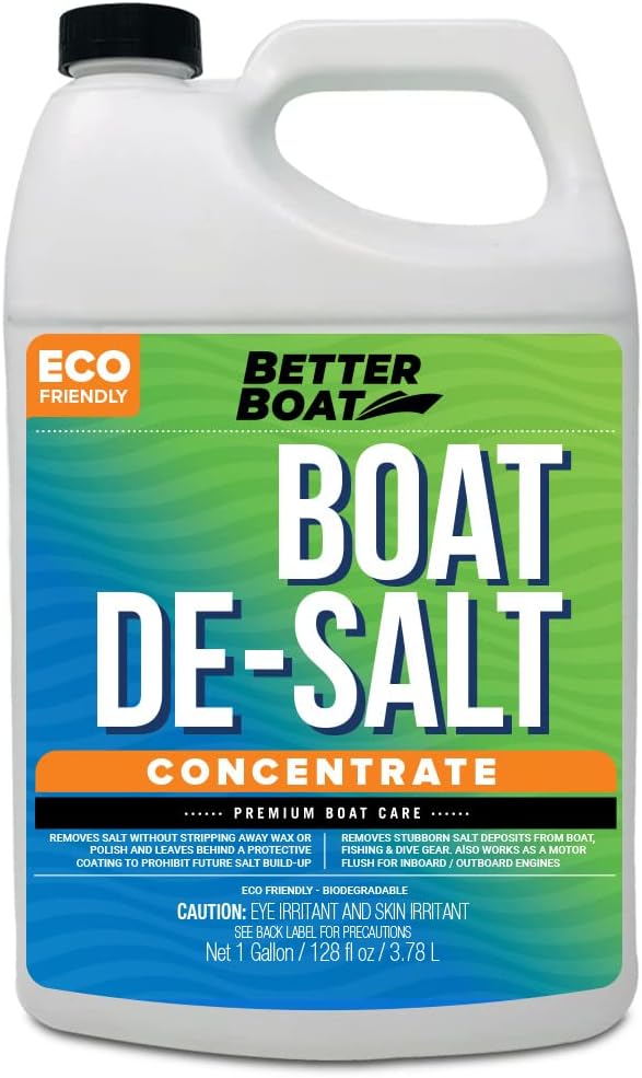 Better Boat De-Salt Concentrate Salt Remover Flusher for Motors Marine Watercraft Engines Flush Winterize Cleaner Pack of 2