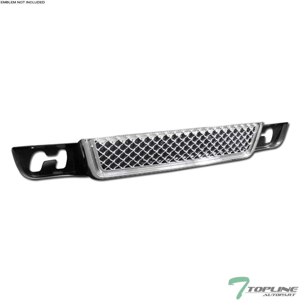 TLAPS 7422440236208 For 2007-2014 GMC Yukon/XL/Denali Chrome Mesh Front Lower Bumper Grille Pack of 2