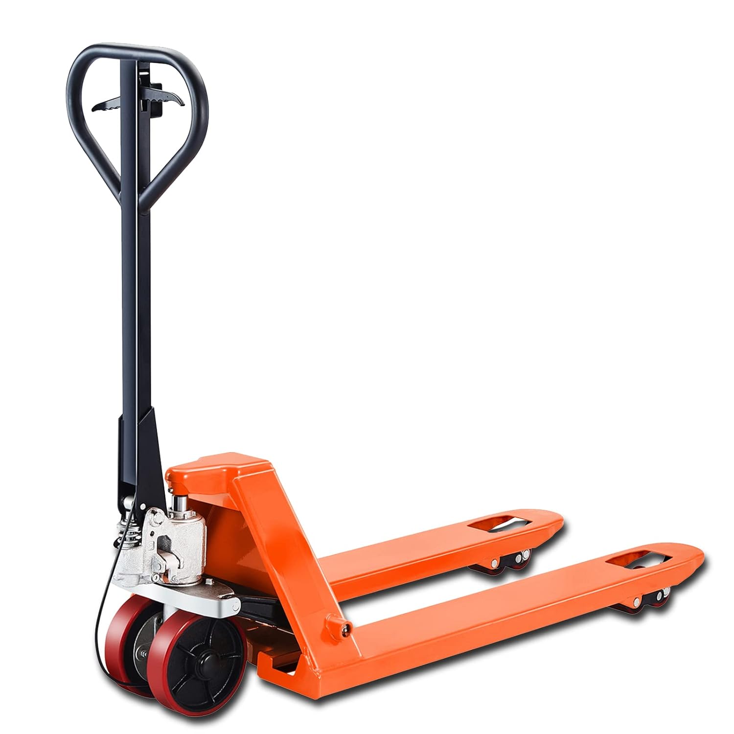 Tory Carrier Manual Pallet Jack 5500lbs Capacity 48”L×27”W with Brake System