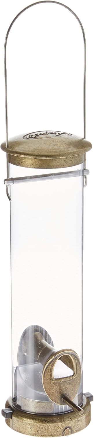 Aspects 392 Quick-Clean Seed Tube Feeder, Medium - Brushed Nickel Pack of 2