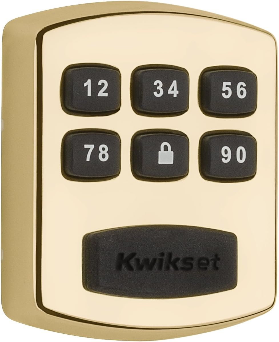 Kwikset 99050-004 Model 905 Value Lock Keyless Entry Electronic Keypad Deadbolt Door Lock for Garage or Side Door, Venetian Bronze Pack of 2