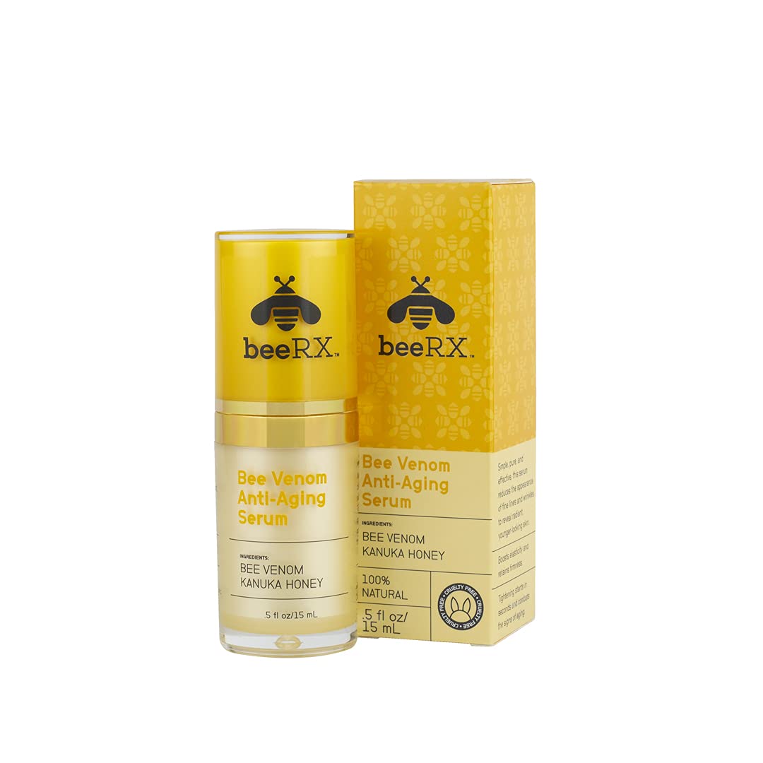 Bee Rx Anti-Aging Facial Serum, 0.5floz Pack of 2
