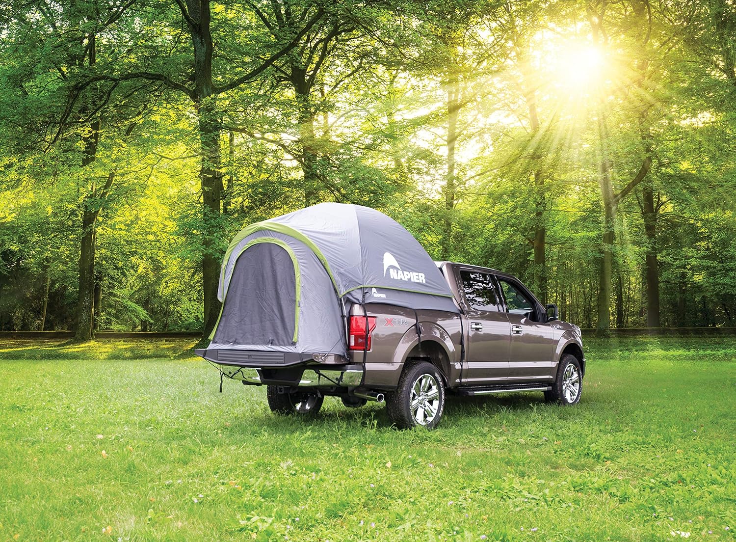 Napier Backroadz Truck Tent , Grey/Green, Full Size Regular Bed (6.4'-6.7')