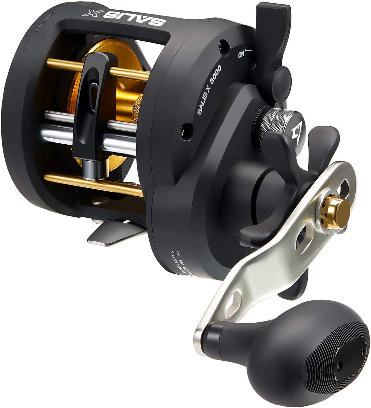 Piscifun Salis X Trolling Reel - 6.2:1 High Speed Round Baitcasting Reel, 37Lbs Max Drag Fishing Reel with Powerful Handle, Inshore Saltwater Conventional Reel with Level Wind