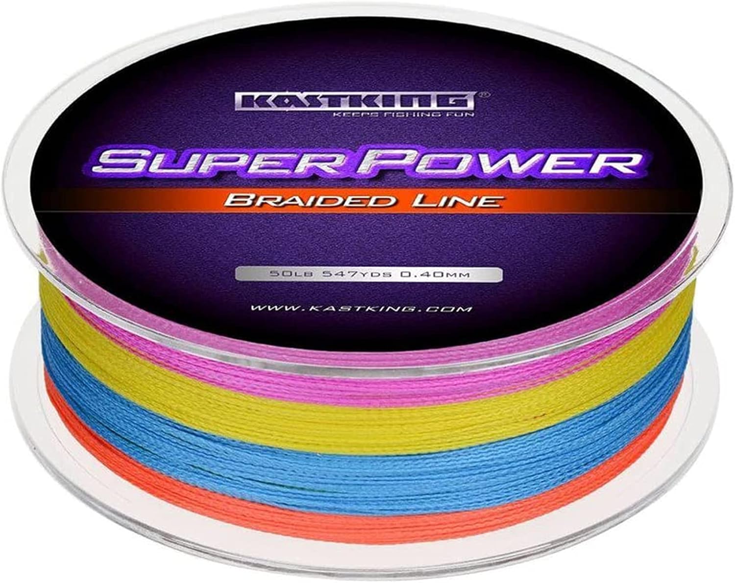 KastKing SuperPower Braided Fishing Line - Abrasion Resistant Braided Lines – Incredible Superline – Zero Stretch – Smaller Diameter – A Must-Have! Pack of 2