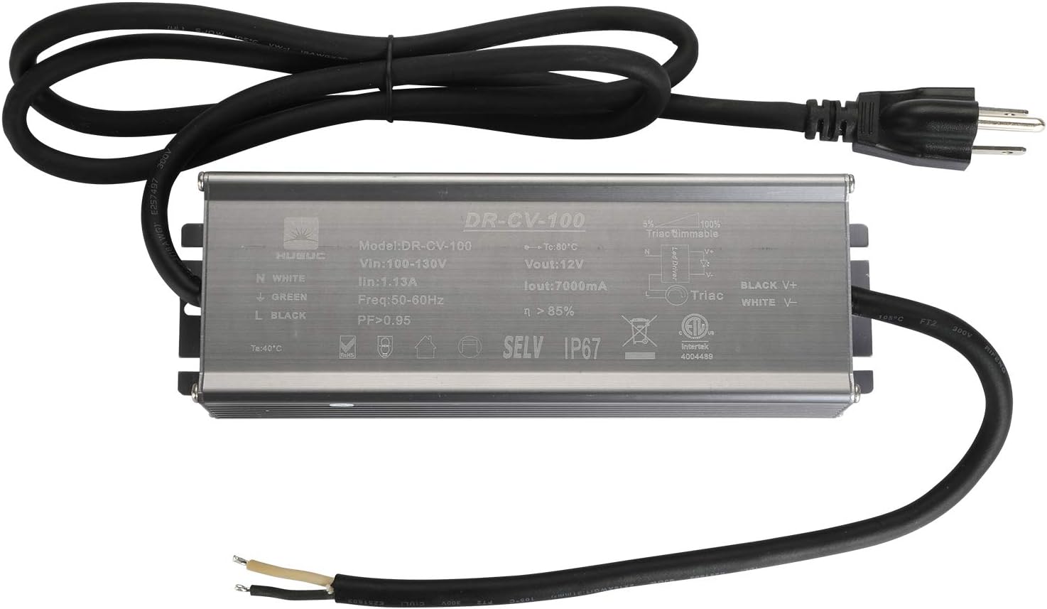 Dimmable Driver,96W LED Dimmable Power Supply Adapter - 110V AC - 24V DC LED Constant Voltage Magnetic Transformer, ETL Listed Pack of 2