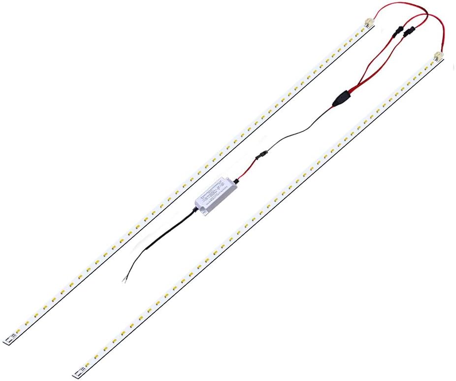 2x4 FT LED Magnetic Retrofit Kit,4ft LED Troffer Retrofit Kit,36W,5400LM,Daylight White 5000K,0-10V Dimmable,T8 T10 T12 Fluorescent Replacement LED Light Strip,Easy to Install Pack of 2