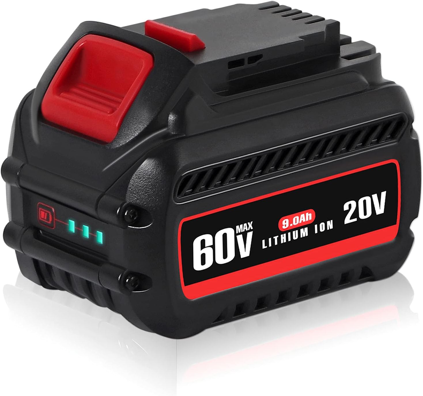 【Upgrade】 CaliHutt 20V/60V/120V MAX 9.0Ah Replacement Battery for Flexvolt MAX DCB606 DCB612 DCB606-2 DCB609-2 DCB204 DCB205 DCB206 Cordless Power Tools Lithium-ion Battery Pack of 2