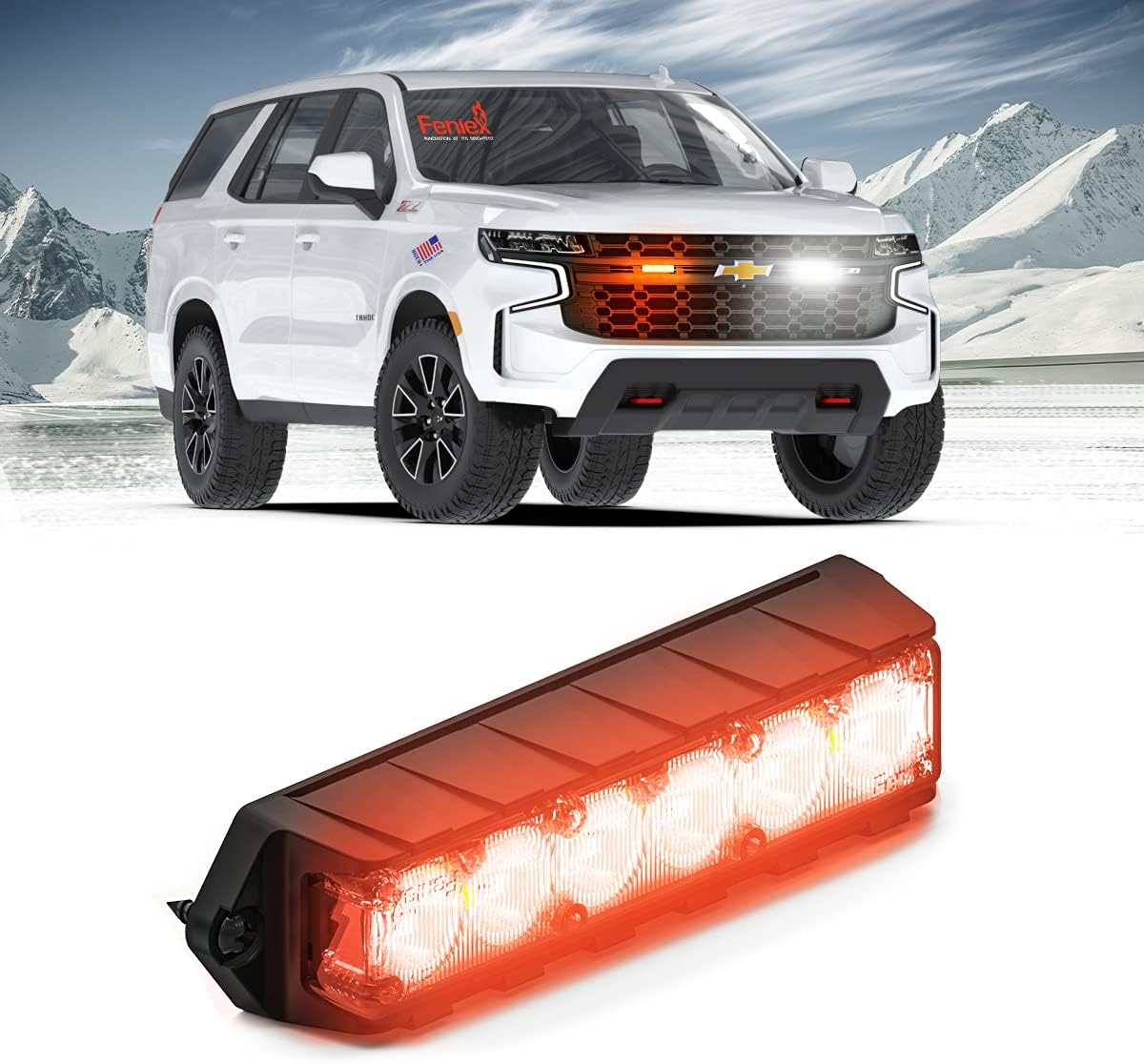 Feniex Industries - Fusion-S Surface Mount (Blue) Pack of 2