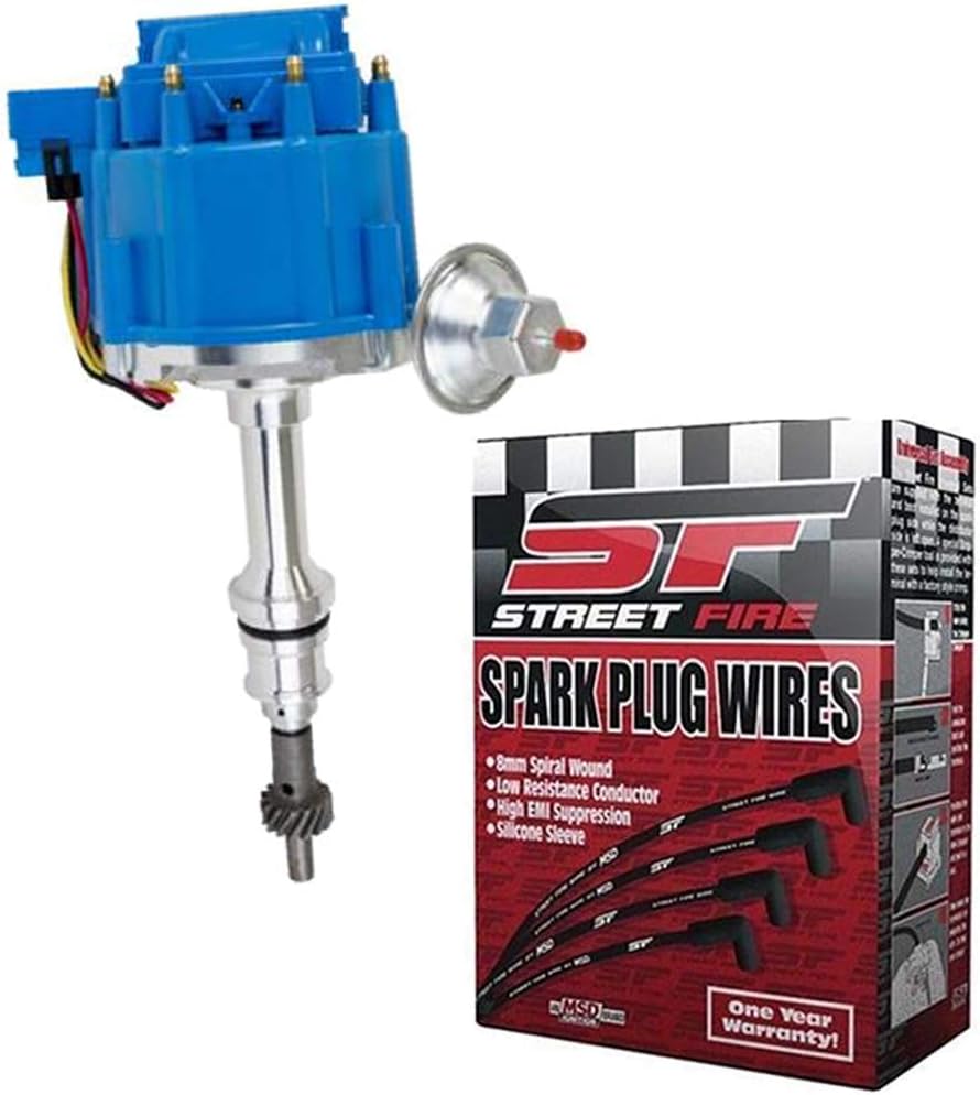 Small Block Fits Ford 289/302 Blue HEI Distrib. Ignition Kit, MSD 5541