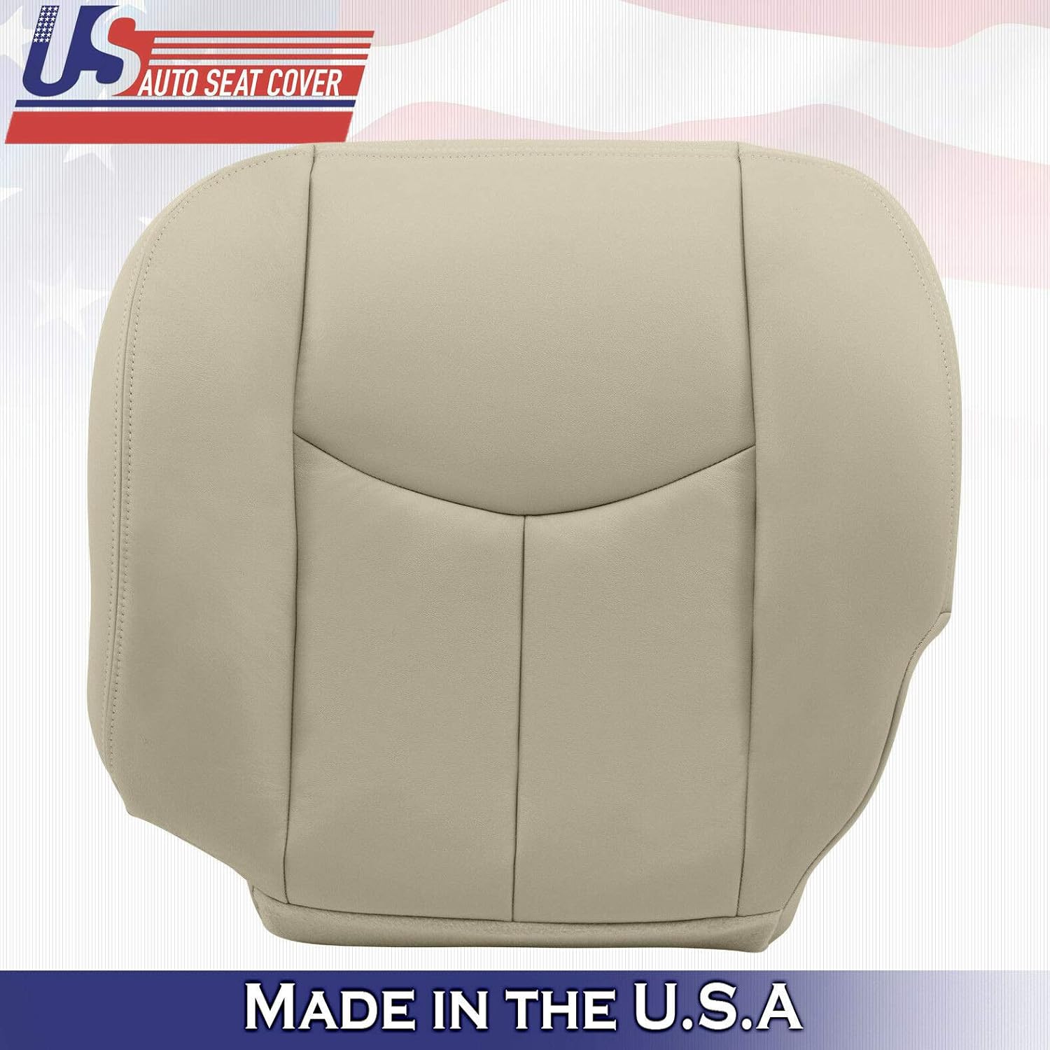 2003 2004 2005 2006 Chevy Tahoe Suburban Passenger-Bottom Seat Cover Light Tan Pack of 2