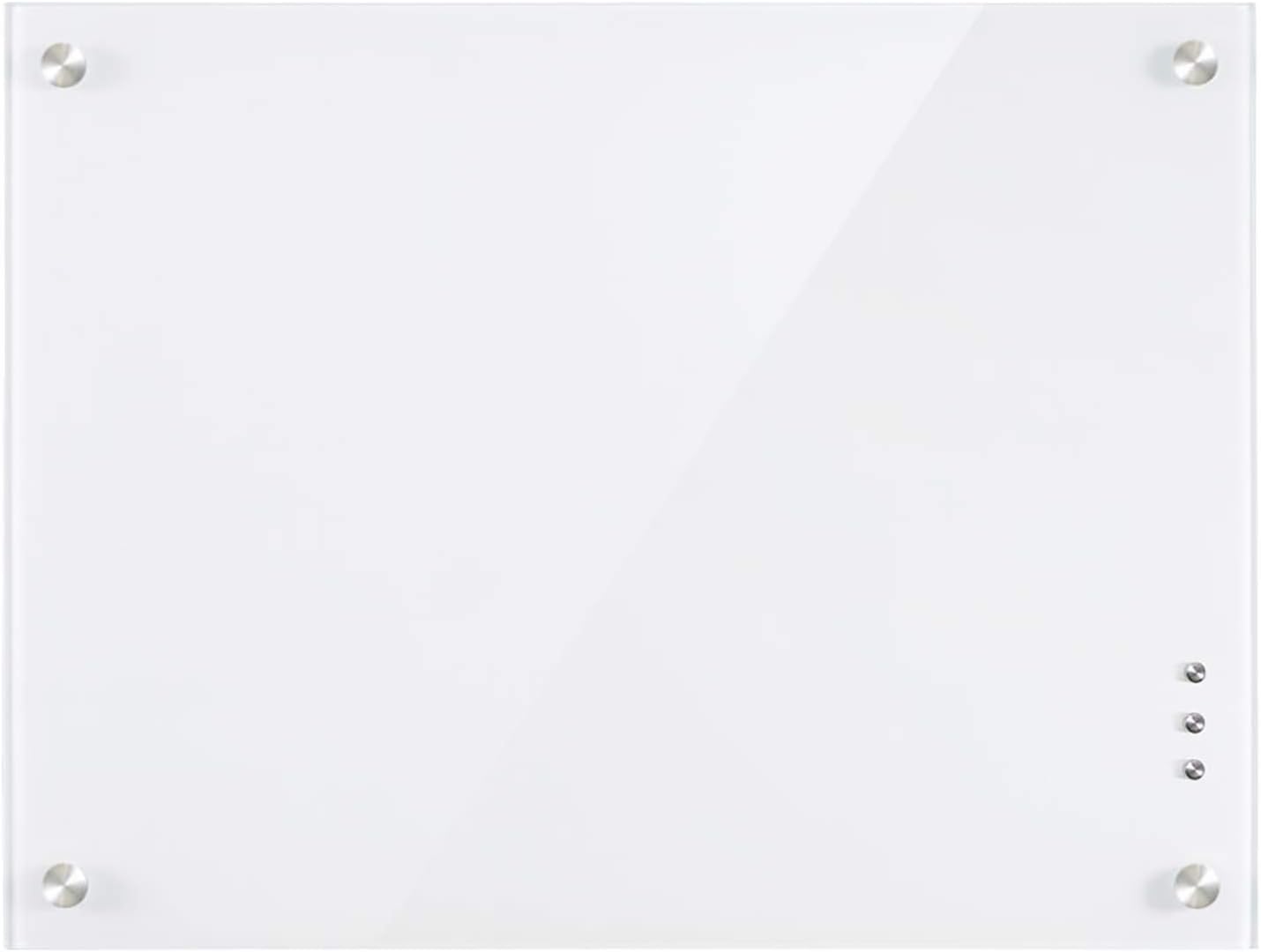 QUEENLINK,Magnetic Glass Board,Glass Whiteboard,48x 36 Inches Glass Dry Erase White Board,One Pen Tray ,Black…