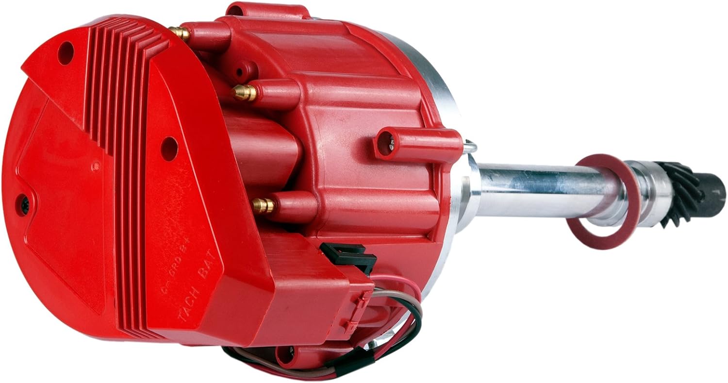 MAS High Performance Professional Racing Hei Distributor Accelerator type Compatible with Chevy/gm SBC BBC Small Block/big Block 65k coil 7500RPM 350 454 V8 PC6001A HEI JM6500R PE350R Pack of 2