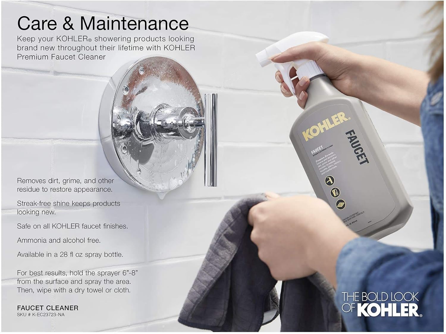 Kohler K-TS22028-4-CP Tempered Shower Trim Set, Polished Chrome