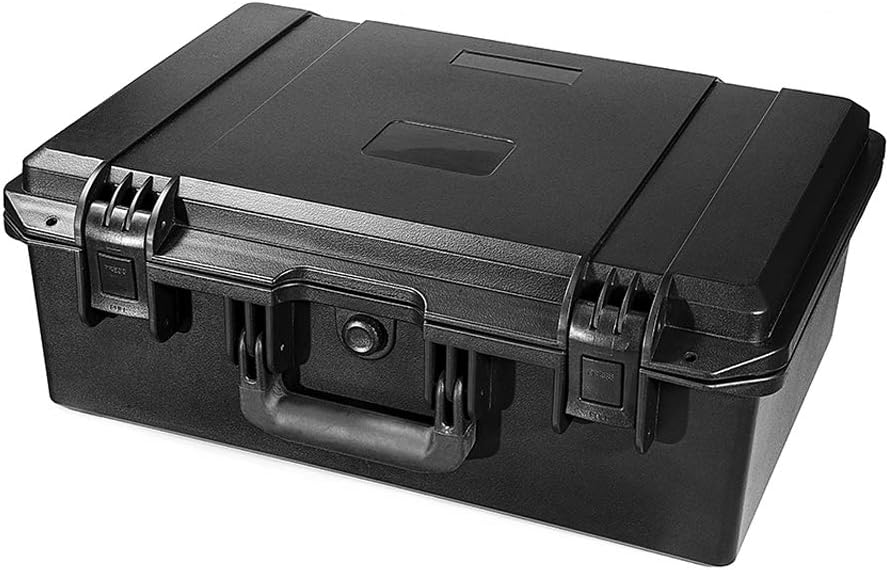 HUL Large Water Proof Military Style Hard Case With Pelican 1500 Style Customizable Pluck Foam Interior for SLR Cameras Test Instruments and Accessories Pack of 2