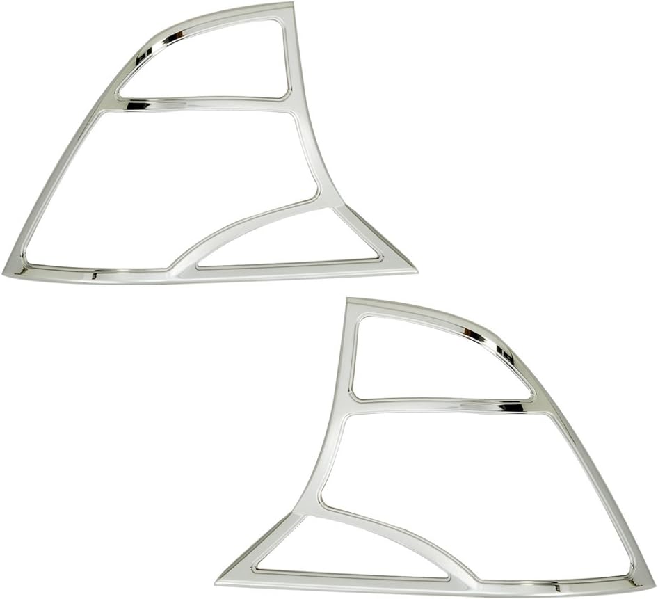 Razer Auto Chrome Tail Light Bezel Trim Cover for 2000-2004 Ford Focus Pack of 2
