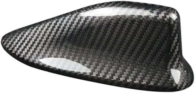 ihreesy Car Antenna Shark Fin Decoration,Fit for SubaruBRZ, Fit for Toyota86 Car Model Carbon Fiber Car Roof Antenna Cover Car Exterior Antenna Decorate Cover,Black Pack of 2