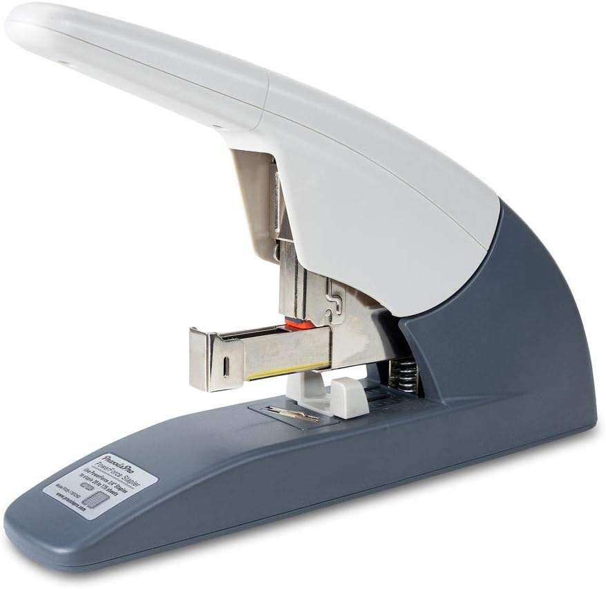 PraxxisPro PowerForce 175 Heavy Duty Flat Clinch Stapler, 20 to 175 Sheets Using one Size 3/4