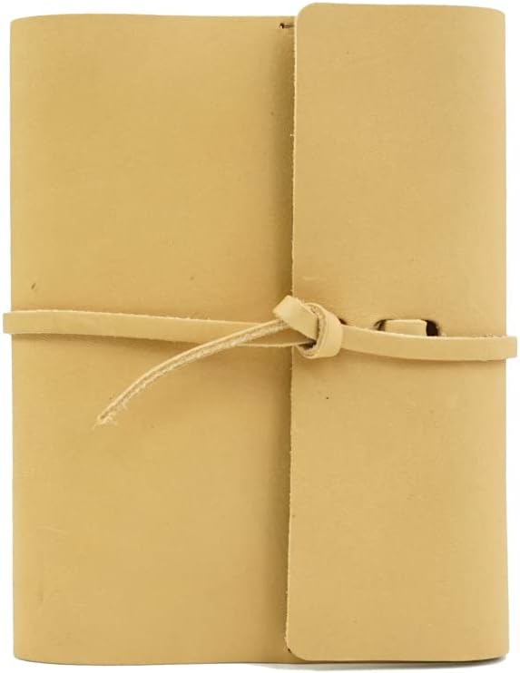 Large Refillable Leather Notebook Journal Diary, Handmade in the USA by Rustico, Top Grain, Lined pages, Great for Writers, Poets, and More (Dark Brown, Medium) Pack of 2