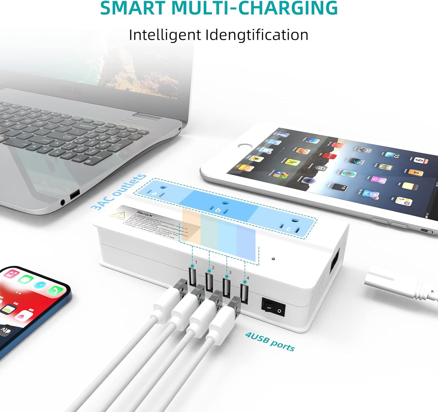 220v to 110v Converter Universal Travel Adapter All in one Voltage Converter Power Converter Step Down Transformer with 4-Port USB Charging US to EU/JP/AU/UK Worldwide International Plug Adapter Pack of 2