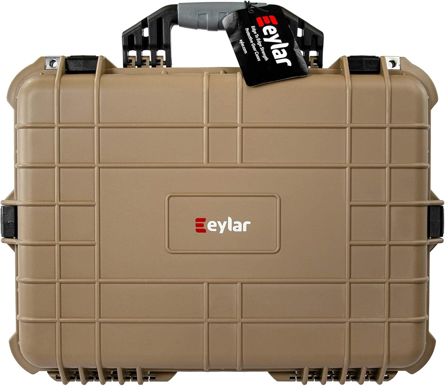 Eylar Large 20 Inch Protective Camera Case Water and Shock Proof with Foam (White)
