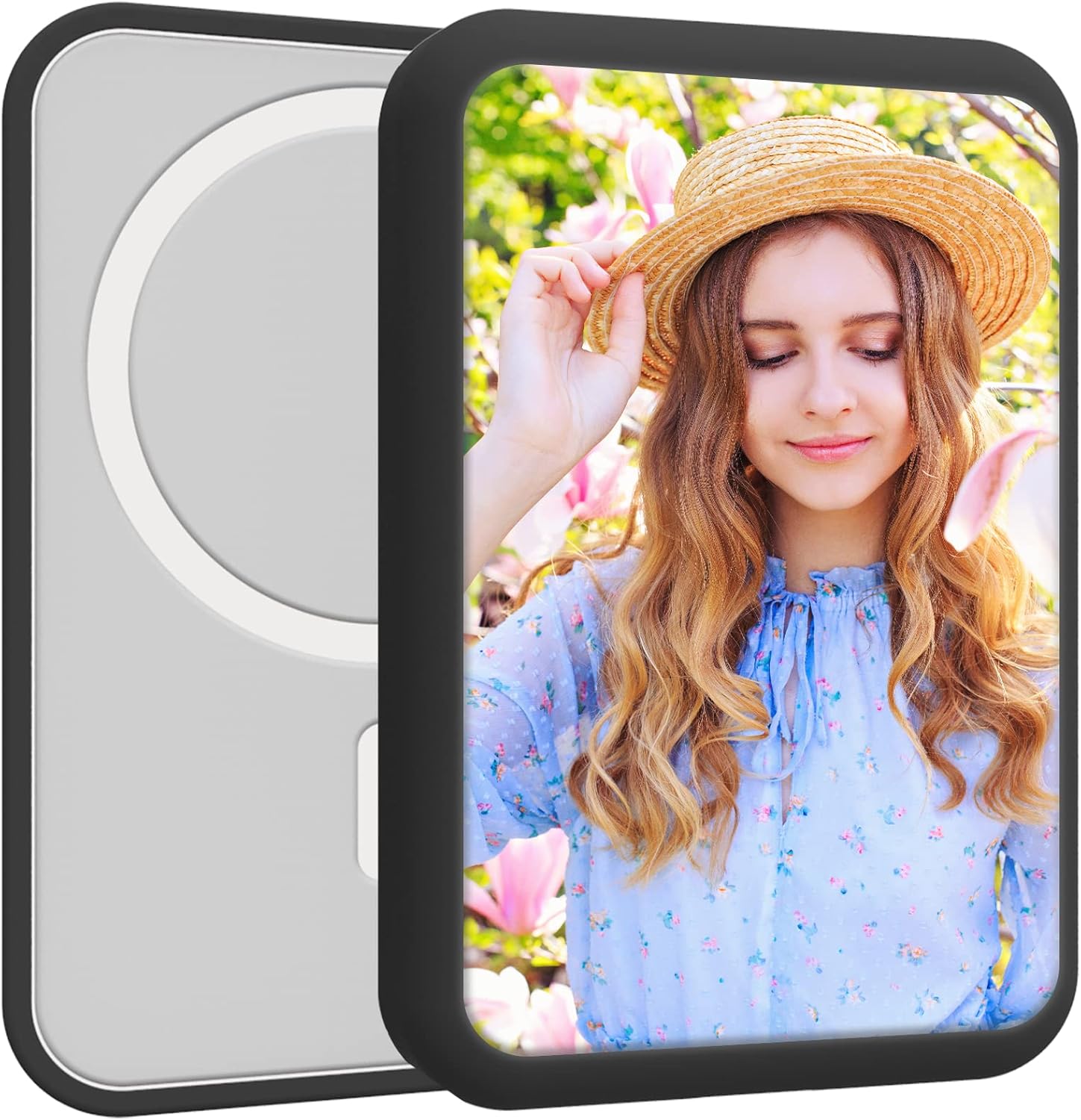 AIPNIS Case Compatible with Magsafe Battery Pack, Personalise Photo Magsafe Power Bank Cover, Lightweight Soft Anti Scratch Shockproof Silicone Cover Portable Charger